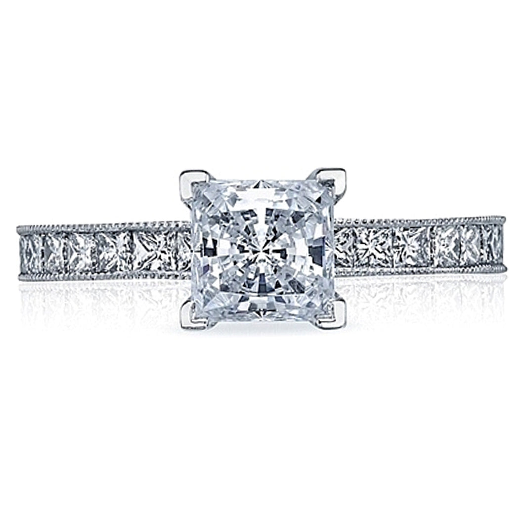 Tacori Channel Set Princess Cut Diamond Engagement Ring