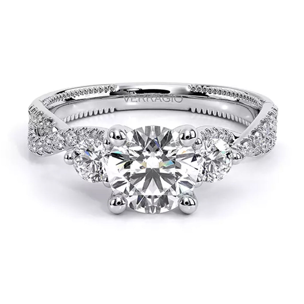 Verragio Three Stone Diamond Engagement Ring