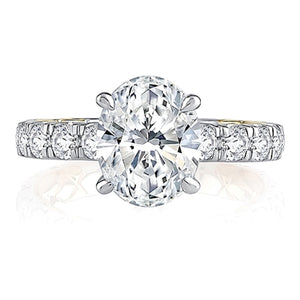 A.Jaffe Two-Tone Diamond Engagement Ring