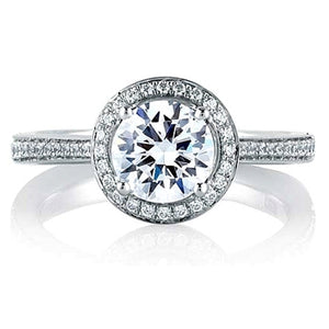 A.Jaffe Two-Tone Diamond Engagement Ring