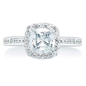 A.Jaffe Halo Diamond Engagement Ring