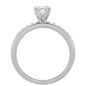 A.Jaffe Channel Set Diamond Engagement Ring