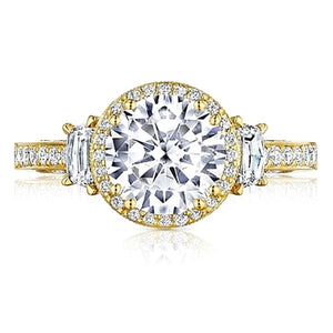 Tacori Three Stone Diamond Engagement Ring
