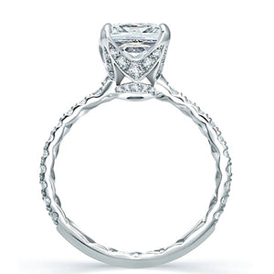 A.Jaffe French Pave Diamond Engagement Ring