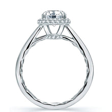 A.Jaffe Pave Halo Diamond Engagement Ring