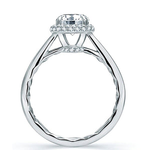 A.Jaffe Pave Halo Diamond Engagement Ring