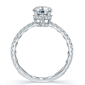 A.Jaffe Pave Set Diamond Engagement Ring
