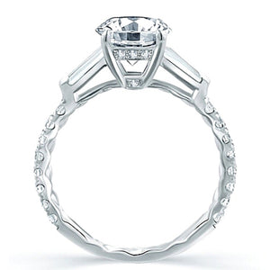 A.Jaffe Baguette Diamond Engagement Ring