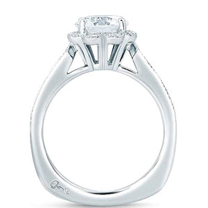 A.Jaffe Halo Diamond Engagement Ring