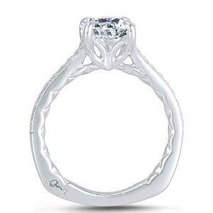 A.Jaffe French Pave Diamond Engagement Ring