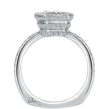 A.Jaffe Pave Halo Diamond Engagement Ring