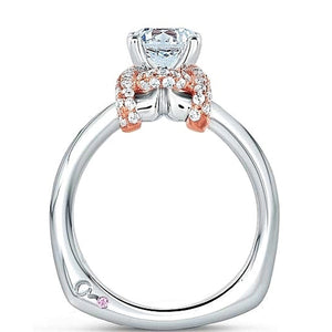 A.Jaffe Rose Gold Diamond Engagement Ring