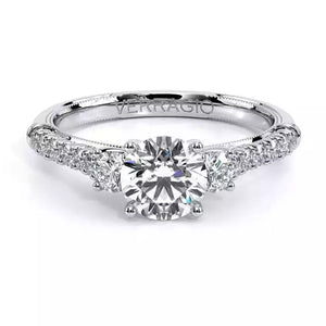 Verragio Three Stone Diamond Engagement Ring