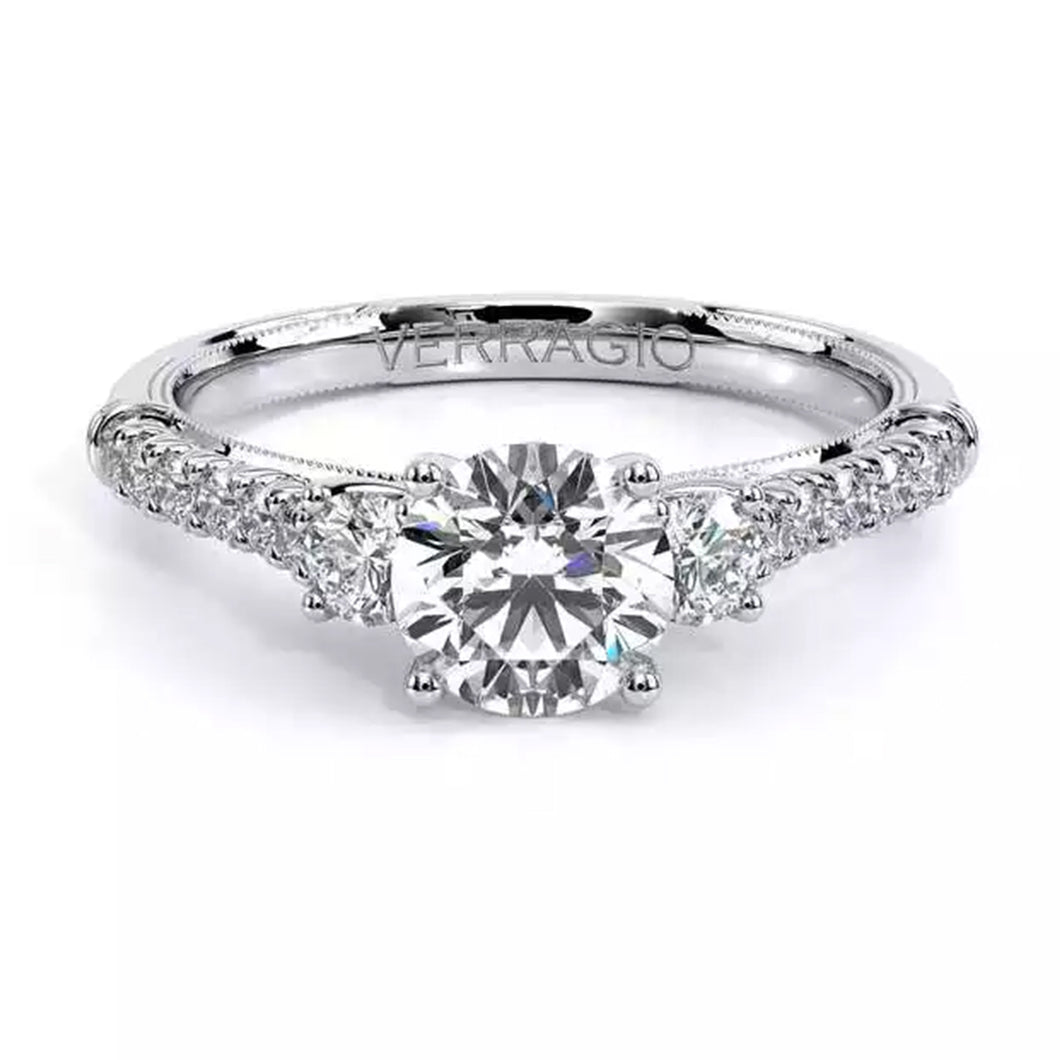 Verragio Three Stone Diamond Engagement Ring