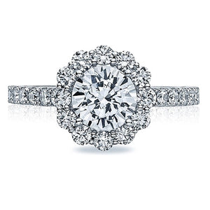 Tacori Round Blooming Halo Diamond Engagement Ring