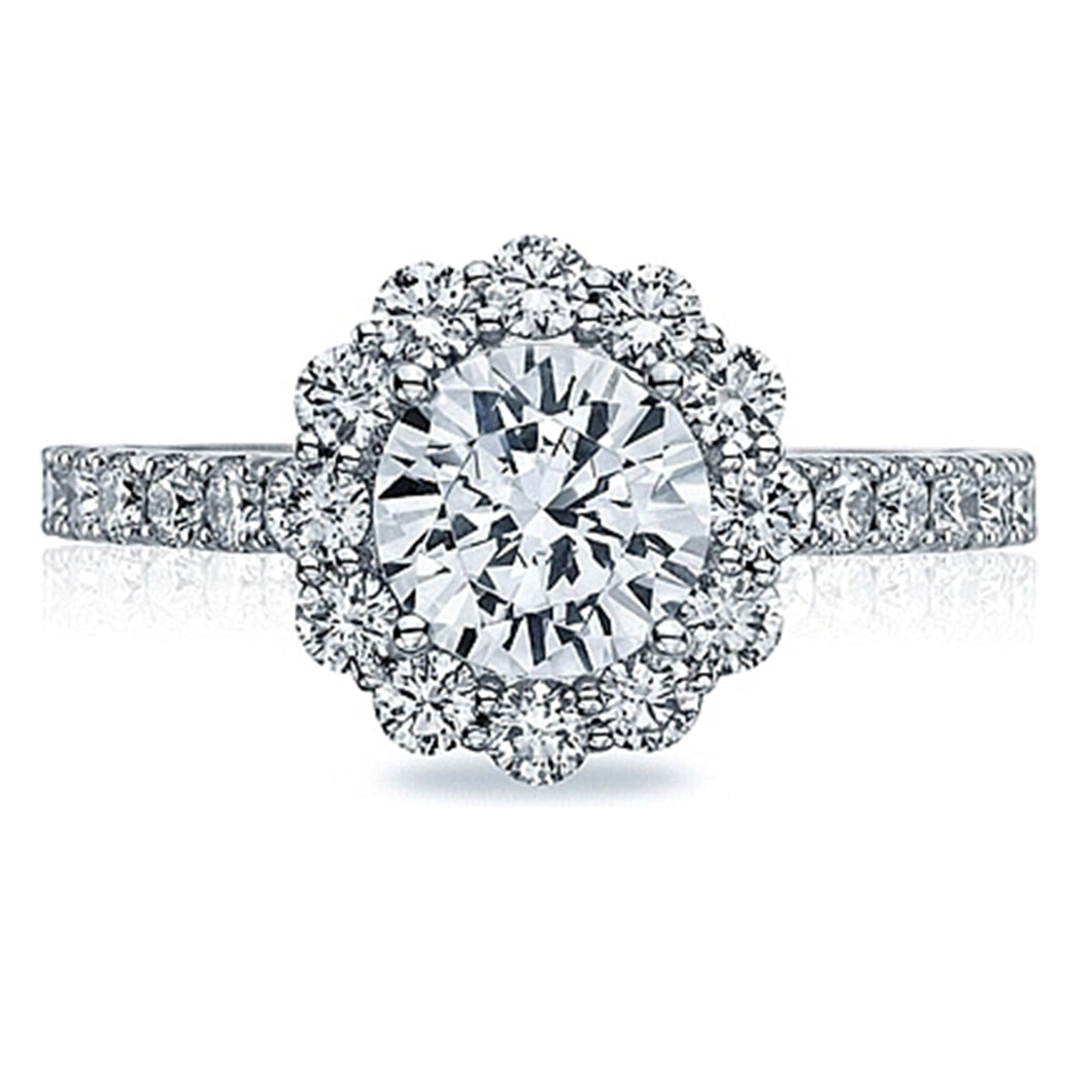 Tacori Round Blooming Halo Diamond Engagement Ring