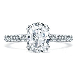 A.Jaffe Micro-Pave Diamond Engagement Ring