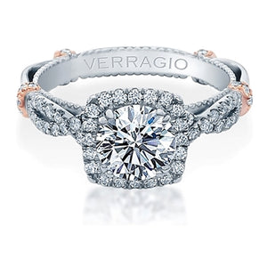 Verragio Halo Twist Engagement Ring