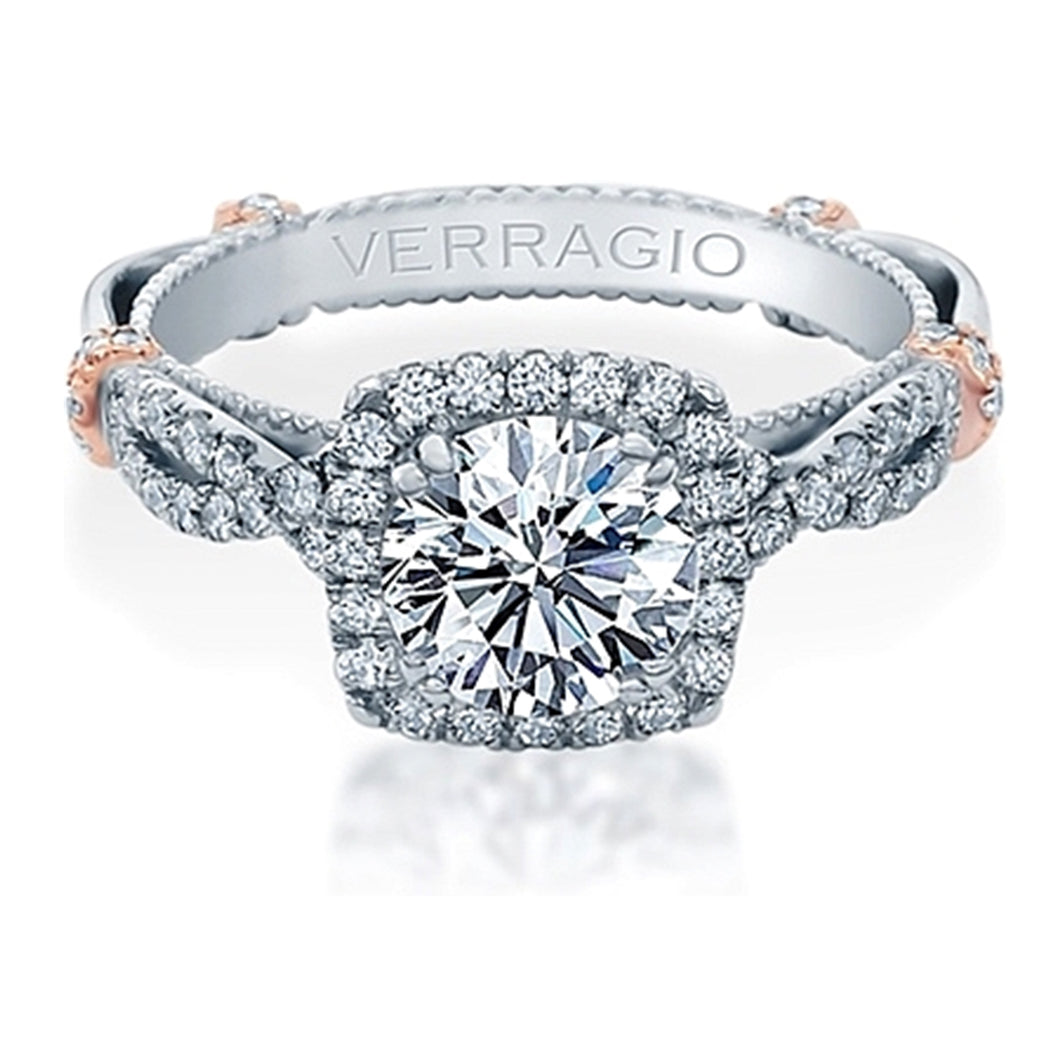Verragio Halo Twist Engagement Ring