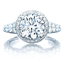 Tacori RoyalT Graduated Prong Set Diamond Engagement Ring w/ Bloom