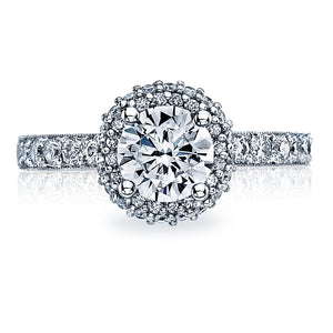 Tacori Double Row Halo Diamond Engagement Ring