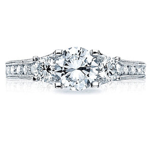 Tacori Three Stone Diamond Engagement Ring