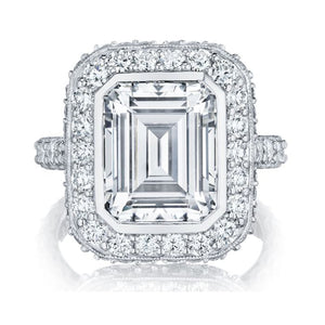 Tacori RoyalT Emerald Cut Diamond Engagement Ring