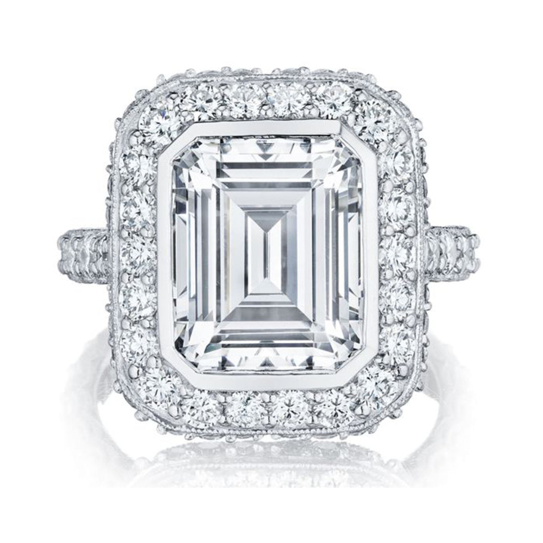 Tacori RoyalT Emerald Cut Diamond Engagement Ring