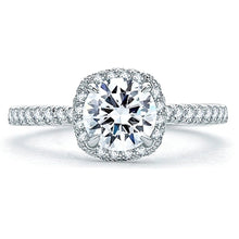 A.Jaffe Pave Halo Diamond Engagement Ring