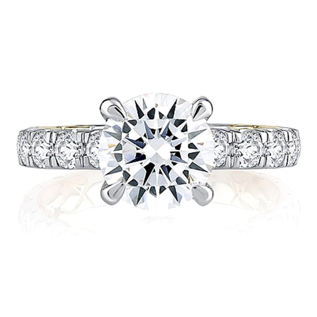 A.Jaffe Pave Diamond Engagement Ring