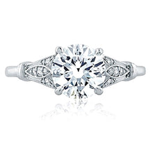 A.Jaffe Pave Diamond Engagement Ring