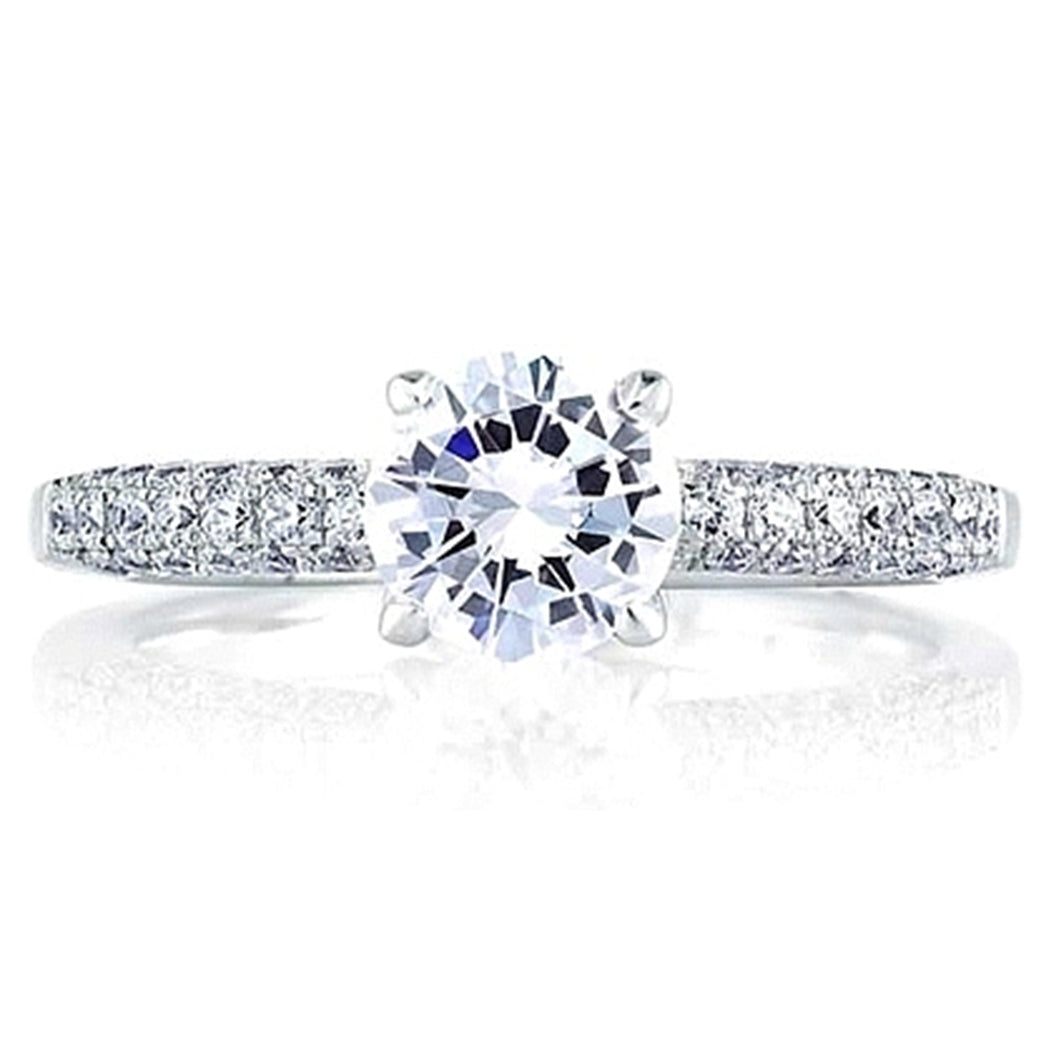 A.Jaffe Pave Diamond Engagement Ring