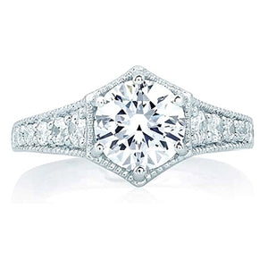 A.Jaffe Pave Diamond Engagement Ring