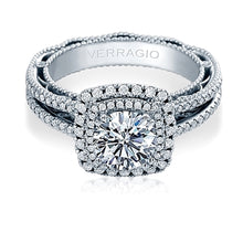 Verragio Double Halo Pave Diamond Engagement Ring