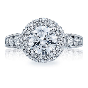 Tacori Double Halo Diamond Engagement Ring