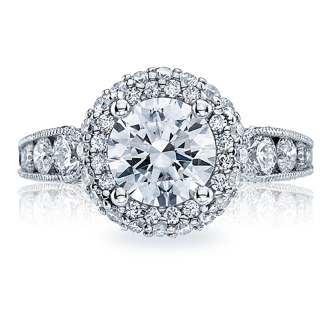 Tacori Double Halo Diamond Engagement Ring