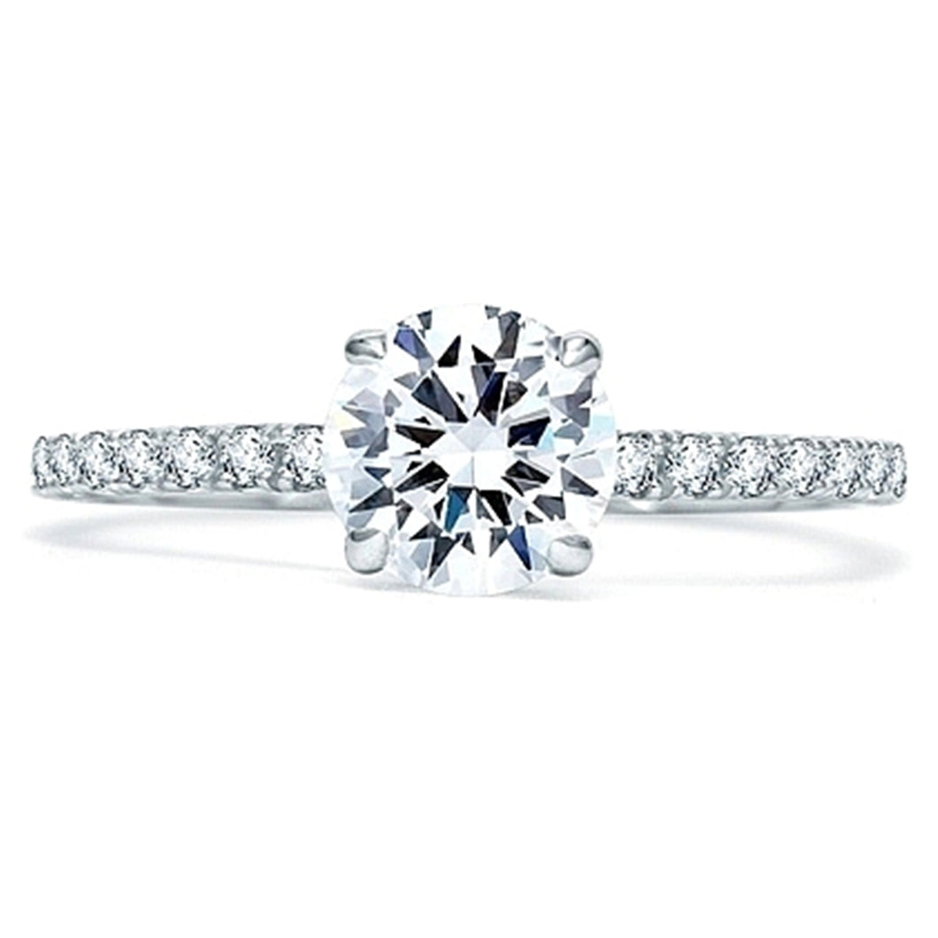 A.Jaffe Pave Diamond Engagement Ring