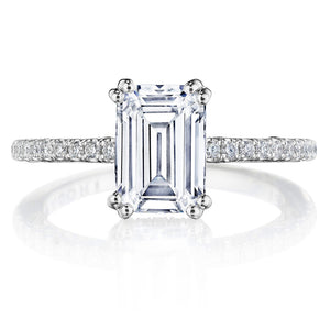 Tacori Solitaire Pave Diamond Engagement Ring
