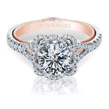 Verragio Halo Split Shank Engagement Ring