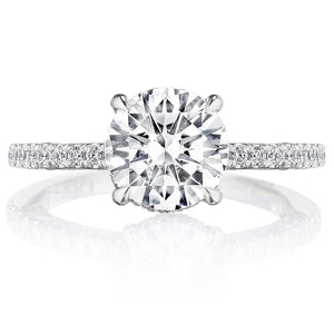 Tacori Solitaire Pave Diamond Engagement Ring