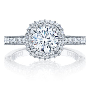 Tacori Cushion Halo Diamond Engagement Ring