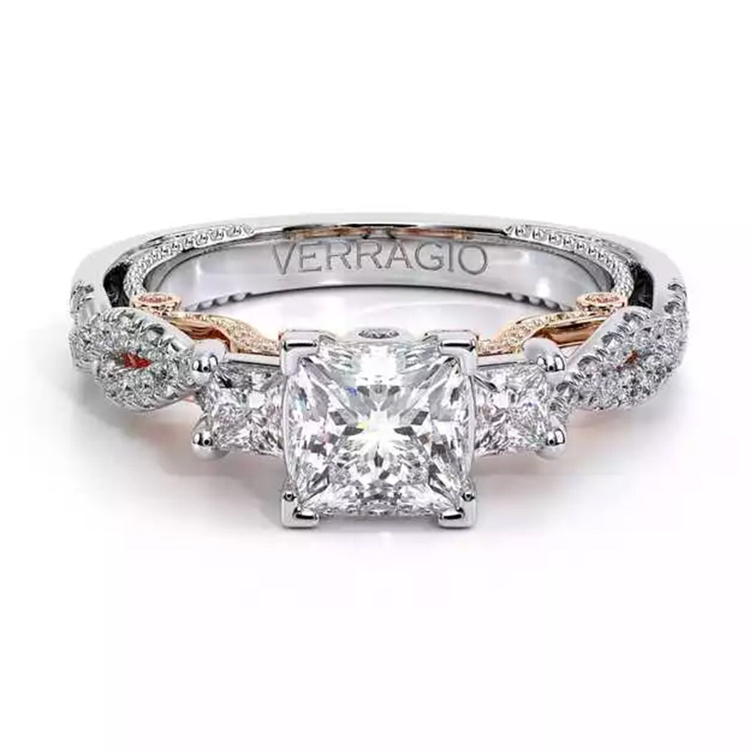 Verragio Three Stone Twist Engagement Ring