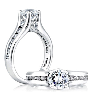 A.Jaffe Channel Set Diamond Engagement Ring