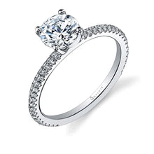Sylvie Pave Diamond Engagement Ring