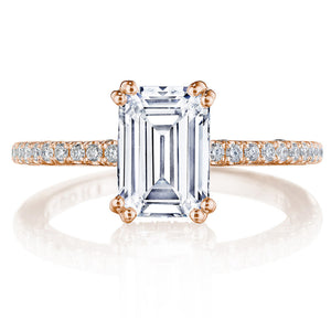 Tacori Solitaire Pave Diamond Engagement Ring