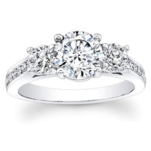 3-Stone Channel Set Diamond Engagement Ring