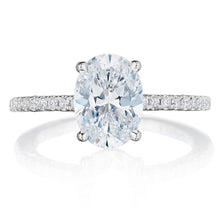 Tacori Solitaire Pave Diamond Engagement Ring