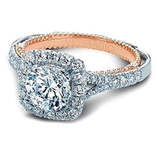 Verragio Split Shank Halo Diamond Engagement Ring