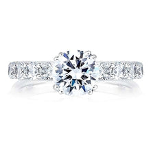 A.Jaffe Prong Set Round Brilliant Cut Diamond Engagement Ring