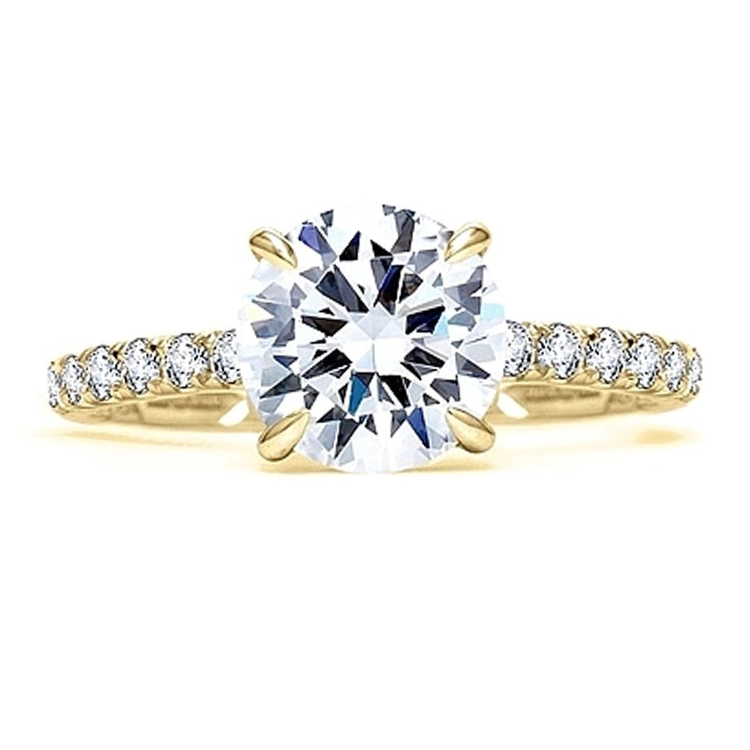 A.Jaffe Pave Diamond Engagement Ring Setting